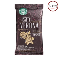 Starbucks Caffe Verona 2.5 Oz Coffee 72 Packets
