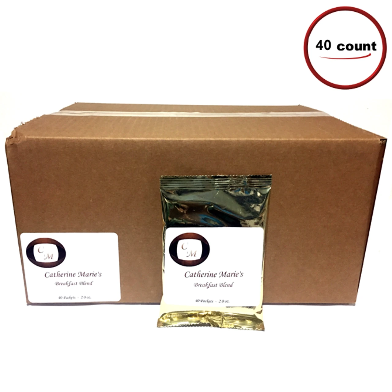 Catherine Marie's Breakfast Blend Coffee Packets 40/CT 2.0 Oz 1 Catherine Marie's Breakfast Blend Coffee Packets 40/CT 2.0 Oz