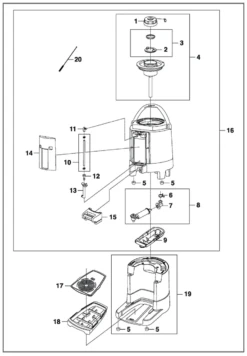 Zojirushi SY-BA60 Sight Gauge Bottom Tube Cover
