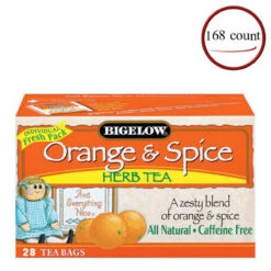 Bigelow Orange And Spice Herbal Tea 168 Bags